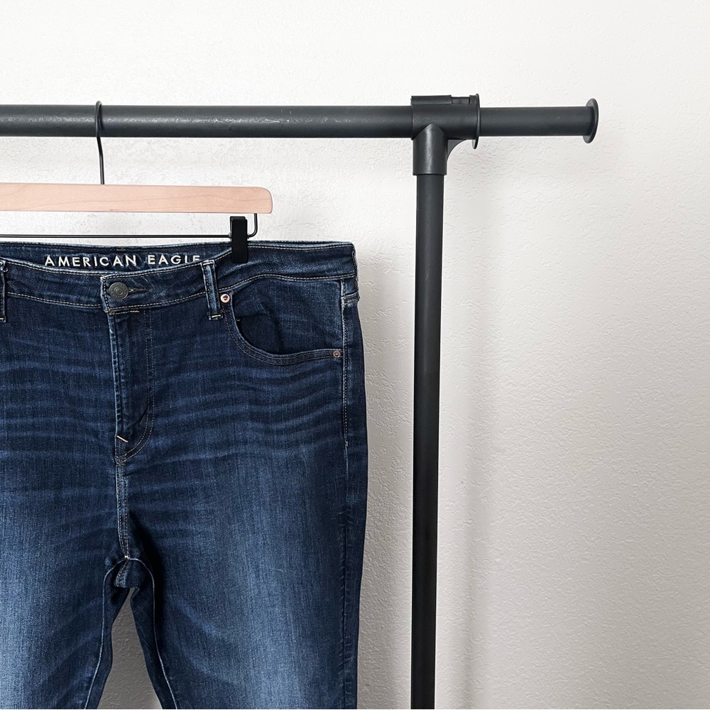 American Eagle Skinny Fit Temp Tech AirFlex Stretch Dark Wash Jean Men’s…